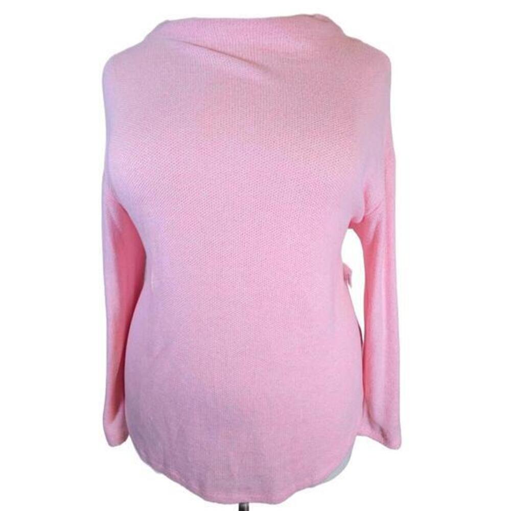 NEW Old Navy Womens XL Pink Cowl Neck Knit Sweater Long Sleeve Textured Pullover